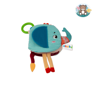 Livre-peluche éducatif éléphant