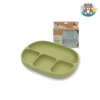 Assiette en silicone avec ventouse et couvercle