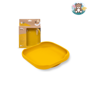Assiette en silicone avec ventouse