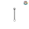 Attache sucette en silicone ruban