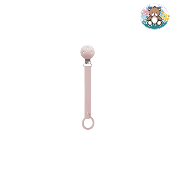 Attache sucette en silicone ruban