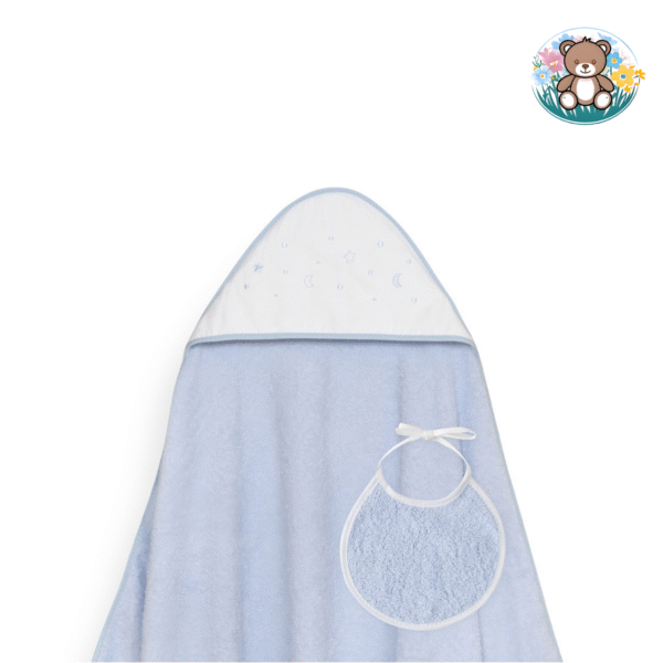 Cape de bain + Bavoir Etoiles