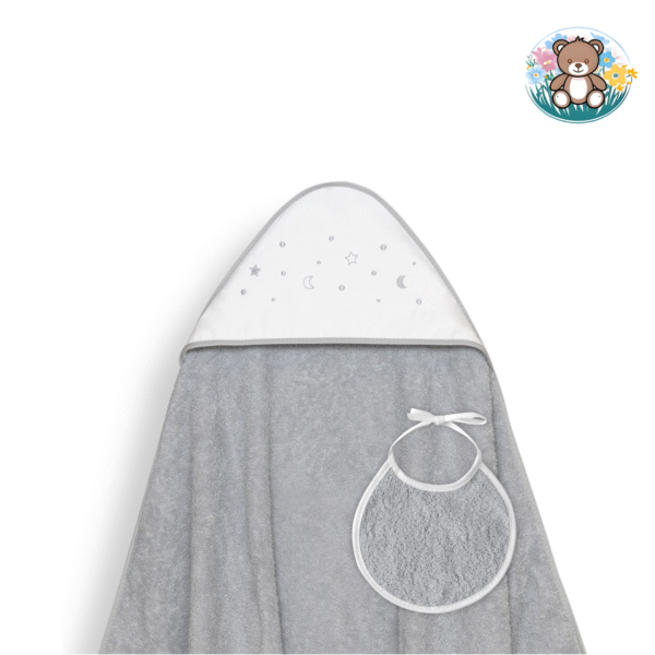 Cape de bain + Bavoir Etoiles