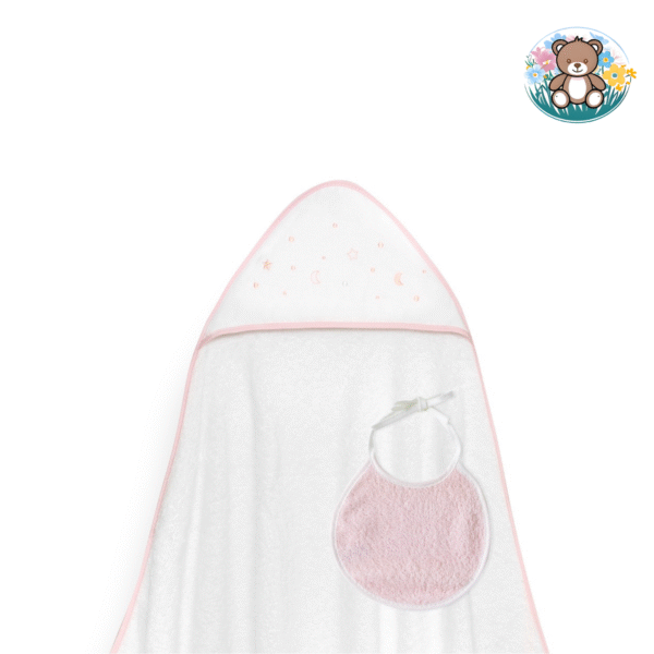 Cape de bain + Bavoir Etoiles