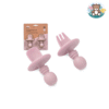 Set de couverts d'apprentissage en silicone (anti-étouffement)