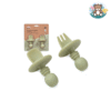 Set de couverts d'apprentissage en silicone (anti-étouffement)