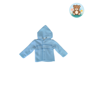 Gilet à capuche bleu 0-3 mois