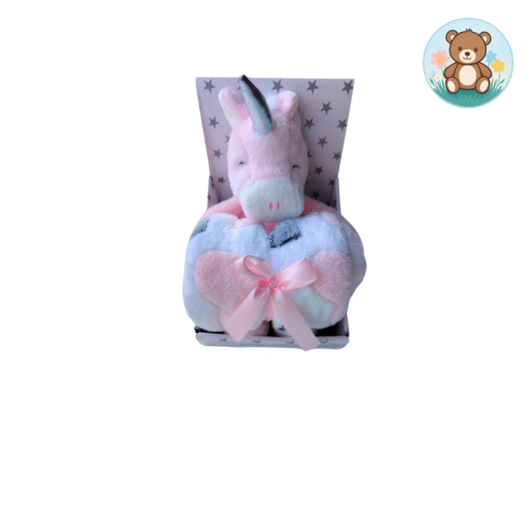 Couverture + Peluche Licorne