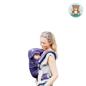 Porte-bébé préformé P4 baby size, Shadow Purple, coton bio