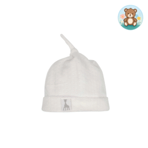 Bonnet naissance velours jacquard - Sophie la girafe