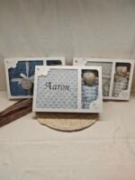 Set Cadeau Bébé Personnalisé – Couverture & Doudou Brodés