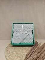 Coffret couverture minky douce bébé personnalisée prénom, 110*80cm polyester, cadeau naissance fille garçon – Image 6