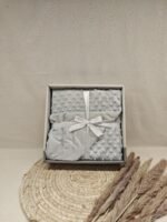 Coffret couverture minky douce bébé personnalisée prénom, 110*80cm polyester, cadeau naissance fille garçon – Image 7