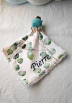 Doudou bébé personnalisé crochet doublé fourrure – Image 6