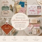 Coffret naissance bois renard gravé prénom bébé, valisette personnalisée et hochet gravé, cadeau naissance/ baptême original brodé en France – Image 14
