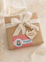Médaillon Baptême Personnalisé Gravé Laser, Cœur Bois Tilleul Prénom Date, Cadeau Baptême Original, Décoration Table Cérémonie – Image 9